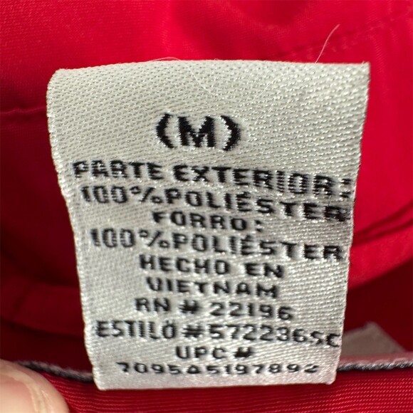 Vintage London Fog Rain Coat Womens Size M Red Hood Mid-Length - Picture 8 of 14